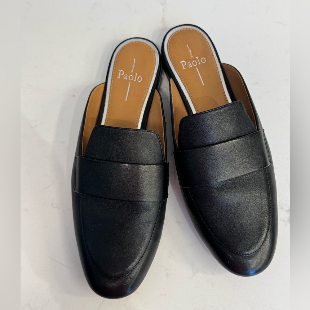 Black slip on shoes
